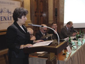 Alena Gajdůšková, místopředsedkyně horní komory. Foto: archiv Senátu.