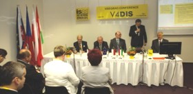 Jiří Běhounek, hejtman kraje Vysočina na slavnostním zahájení konference V4DIS. Foto:Radoslav Bernat.