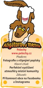 Aligátorovo menu pro 1. kolo soutěže Parádní web.
